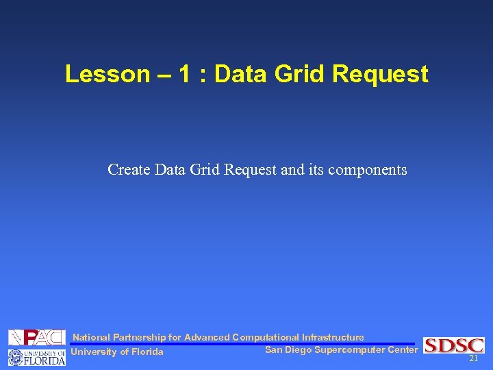 Lesson – 1 : Data Grid Request Create Data Grid Request and its components