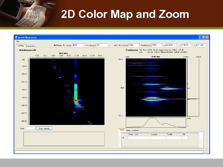 2 D Color Map and Zoom 