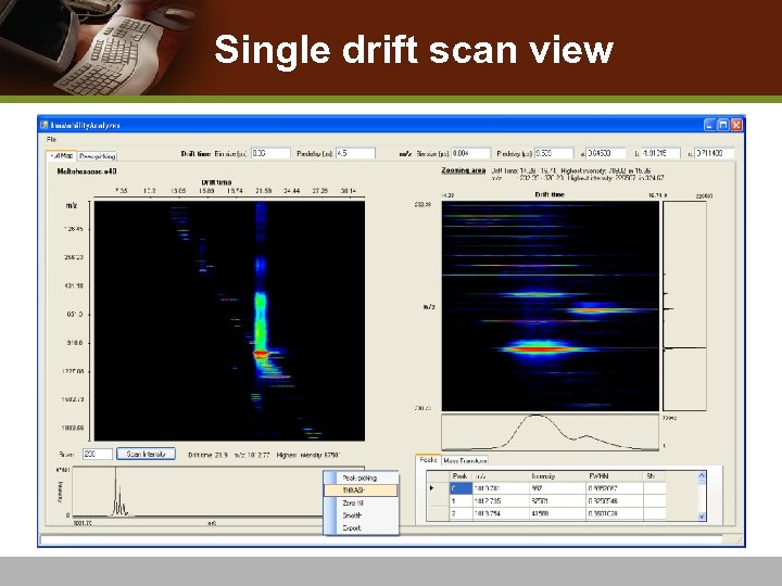 Single drift scan view 