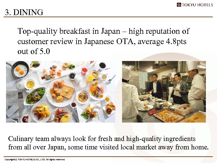 3. DINING Top-quality breakfast in Japan – high reputation of customer review in Japanese