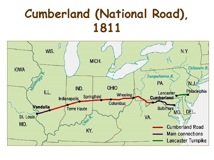 Cumberland (National Road), 1811 