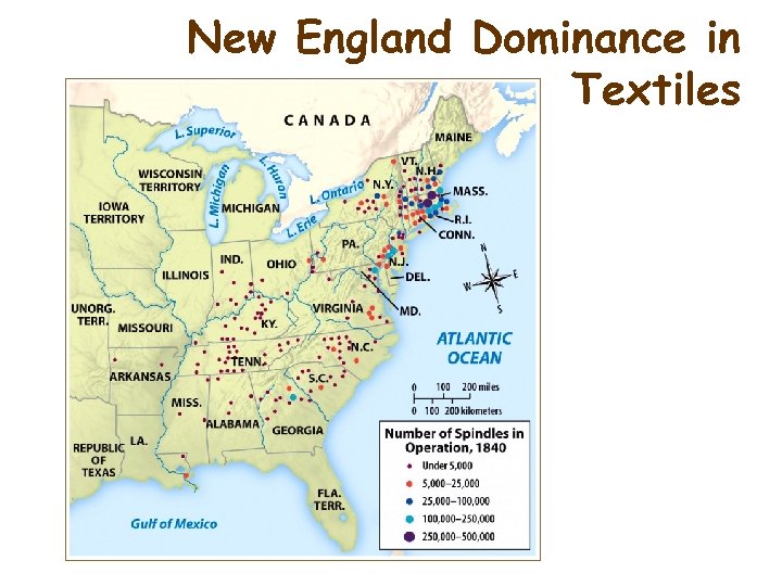 New England Dominance in Textiles 