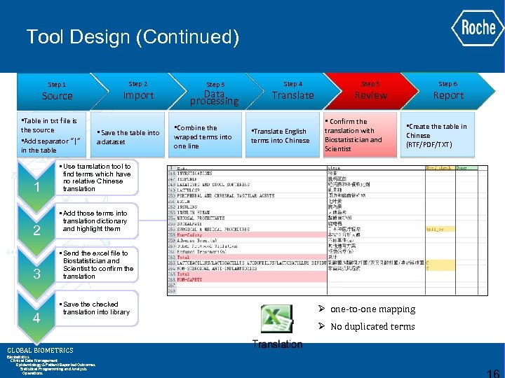 Tool Design (Continued) Step 1 Source • Table in txt file is the source