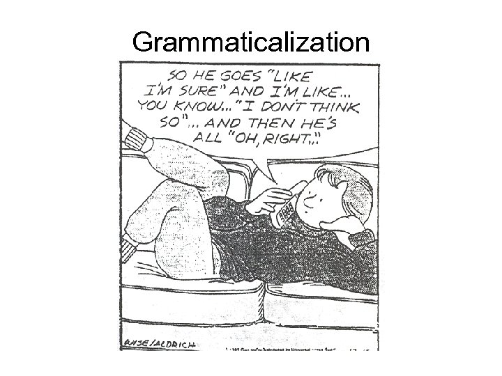 Grammaticalization 