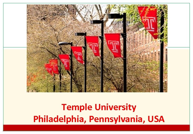 Temple University Philadelphia, Pennsylvania, USA 