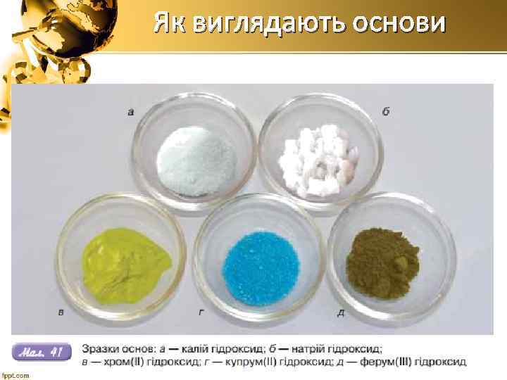 Як виглядають основи 