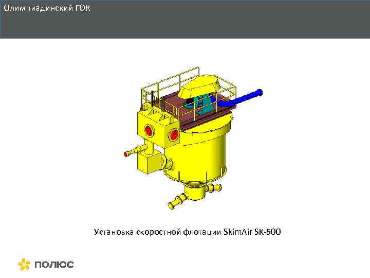 Олимпиадинский ГОК Установка скоростной флотации Skim. Air SK-500 