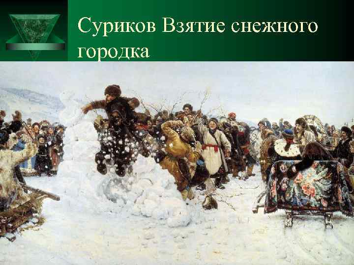 Суриков Взятие снежного городка 