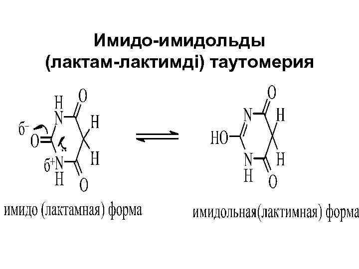 Имидо-имидольды (лактам-лактимді) таутомерия 