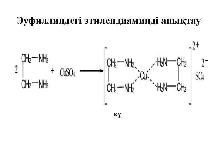 Эуфиллиндегі этилендиаминді анықтау кү 