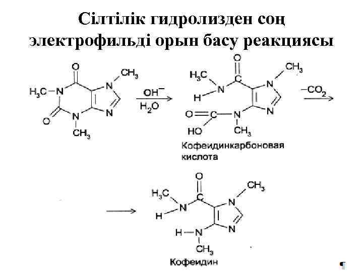 Сілтілік гидролизден соң электрофильді орын басу реакциясы 
