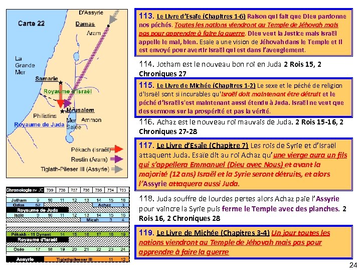 113. Le Livre d’Esaïe (Chapitres 1 -6) Raison qui fait que Dieu pardonne nos