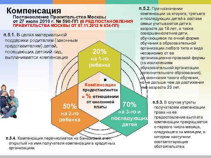  п. 5. 2. При назначении Компенсация Постановление Правительства Москвы от 27 июля 2010