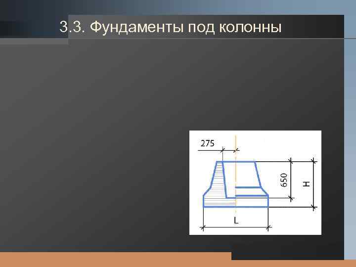 LOGO 3. 3. Фундаменты под колонны 