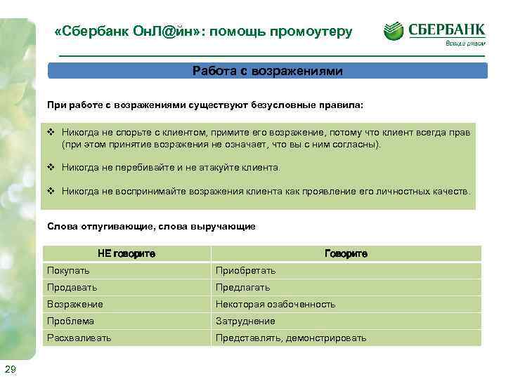 План работы с промоутерами