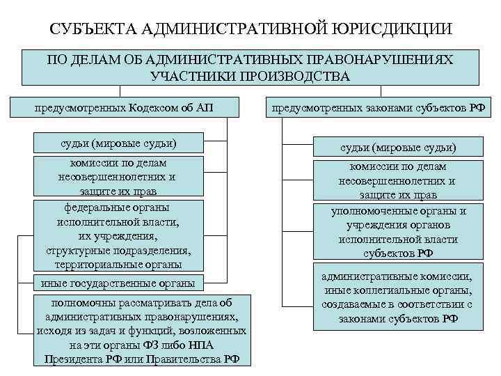 СУБЪЕКТА АДМИНИСТРАТИВНОЙ ЮРИСДИКЦИИ ПО ДЕЛАМ ОБ АДМИНИСТРАТИВНЫХ ПРАВОНАРУШЕНИЯХ УЧАСТНИКИ ПРОИЗВОДСТВА предусмотренных Кодексом об АП