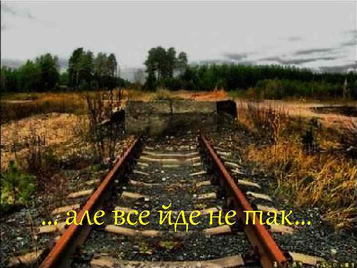 … але все йде не так… 