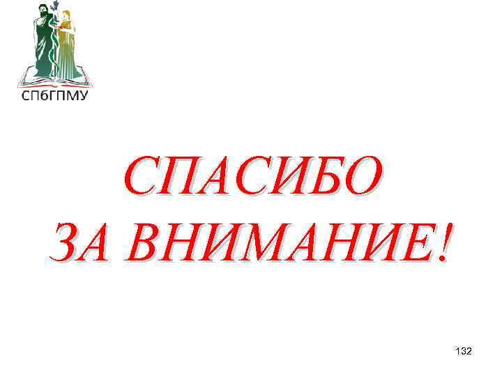 СПАСИБО ЗА ВНИМАНИЕ! 132 