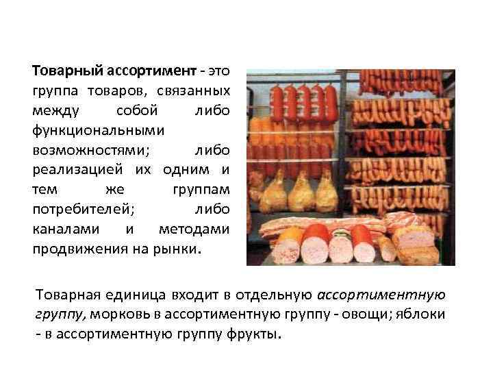 Группы продукции