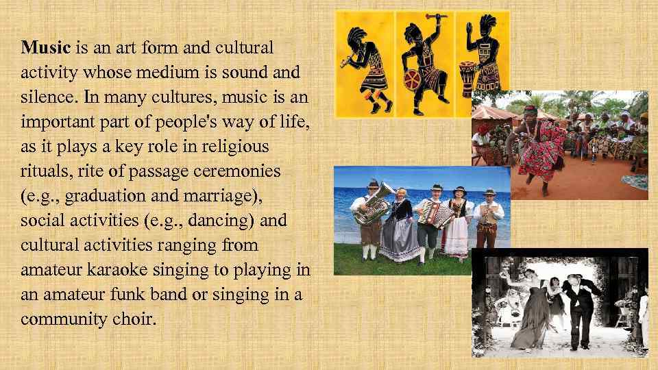 Culture activity. Cultural activities. Music is important. Activity about Culture. My Culture activity.