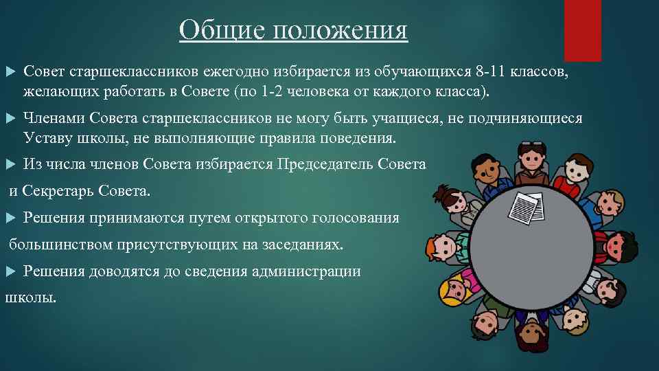 Основные положения картинки