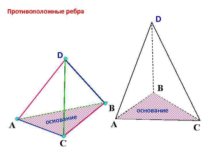Периметр сечения пирамиды. Противоположные ребра тетраэдра. Противоположные ребра пирамиды. Равнобедренный тетраэдр. Противоположные ребра тетраэдра перпендикулярны.