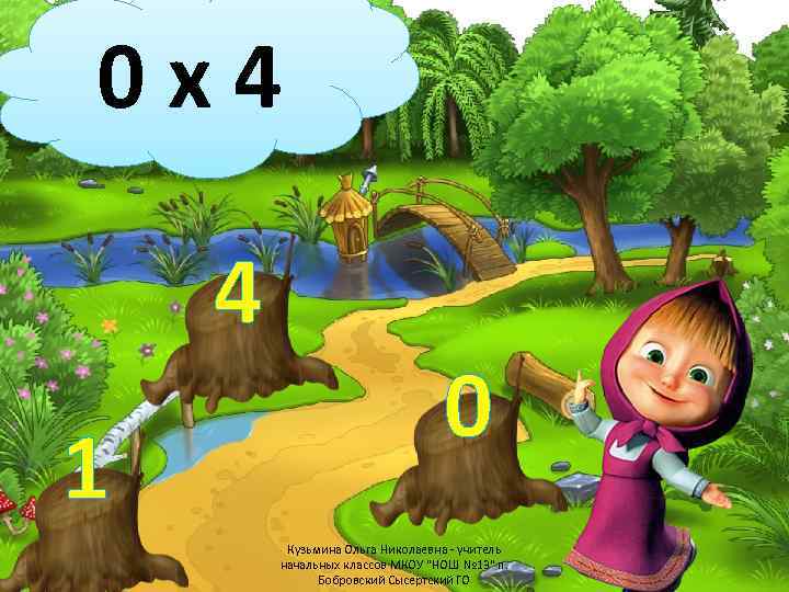 0 х4 4 1 0 Кузьмина Ольга Николаевна - учитель начальных классов МКОУ "НОШ