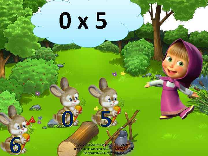 0 х5 6 0 5 Кузьмина Ольга Николаевна - учитель начальных классов МКОУ "НОШ