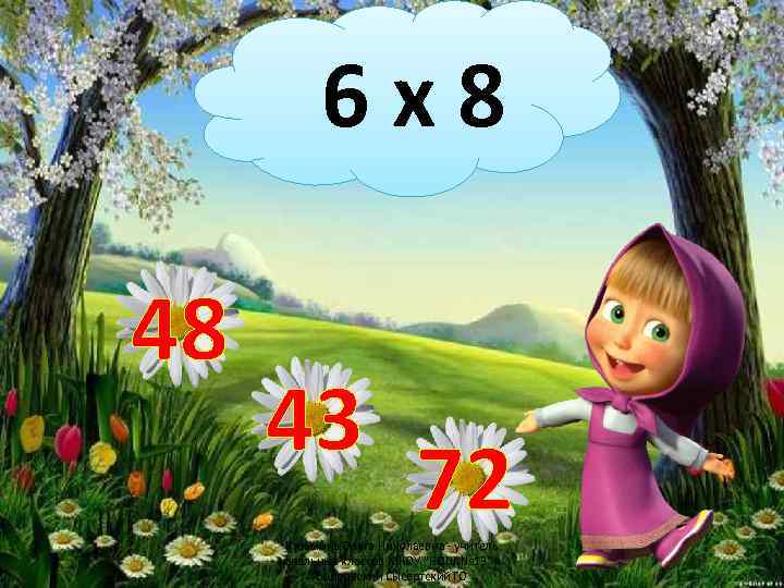 6 х8 48 43 72 Кузьмина Ольга Николаевна - учитель начальных классов МКОУ "НОШ
