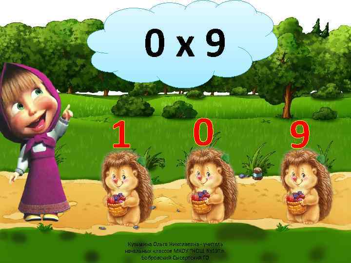 0 х9 1 0 Кузьмина Ольга Николаевна - учитель начальных классов МКОУ "НОШ №