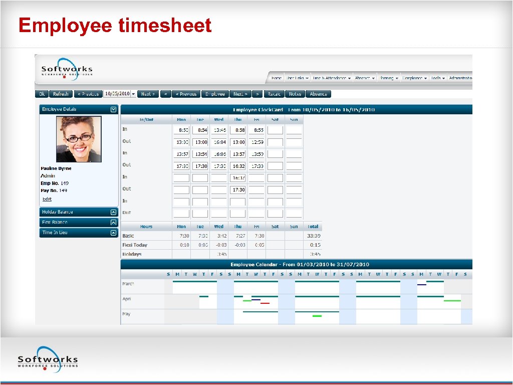 Employee timesheet 