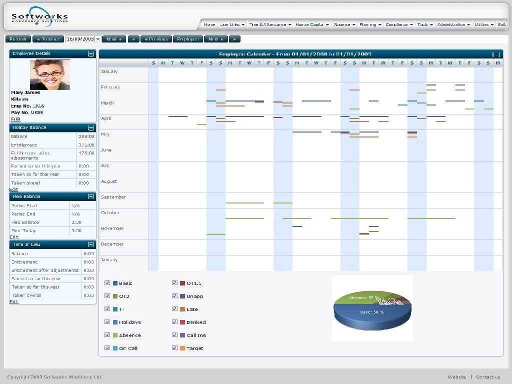 Employee View - Softworks Portal 
