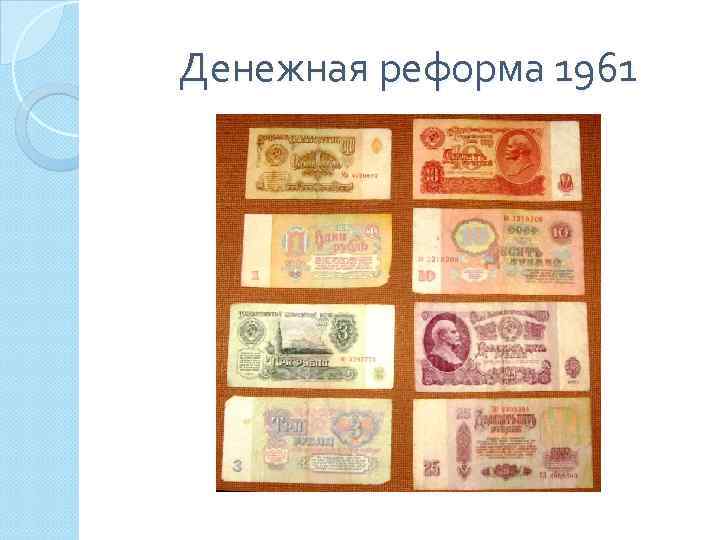 Денежная реформа 1961 