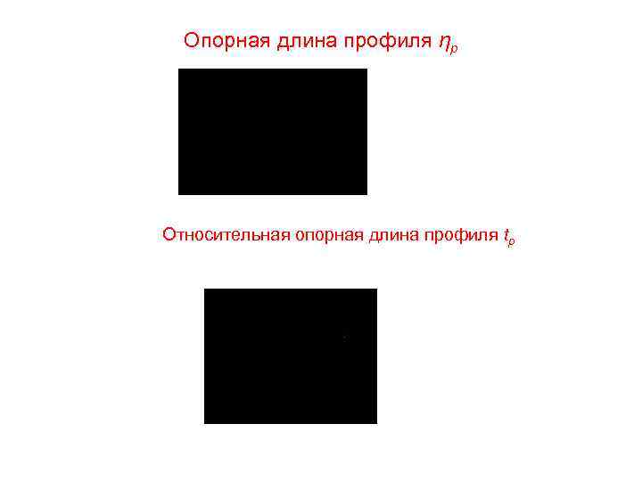 Опорная длина профиля ηp Относительная опорная длина профиля tp 