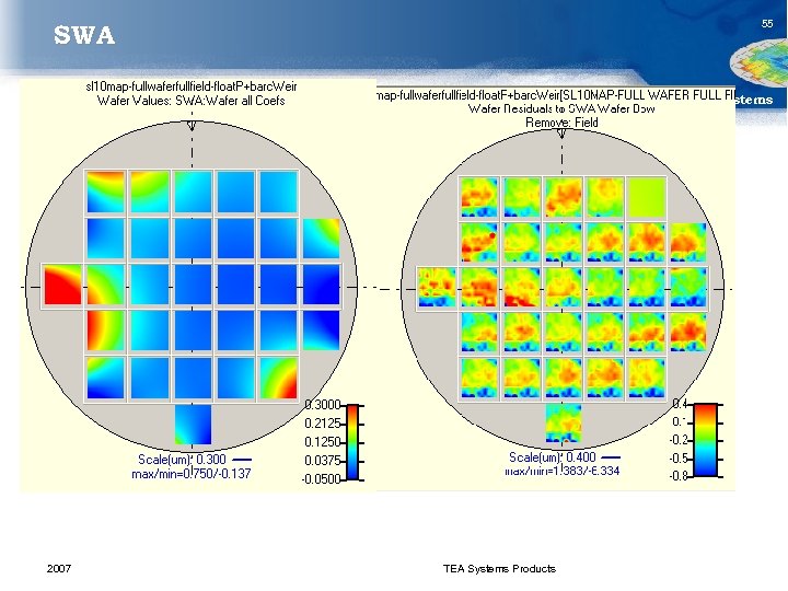 55 SWA TEA Systems 2007 TEA Systems Products 