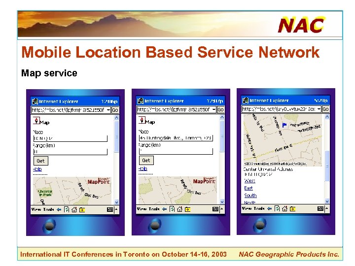 Mobile Location Based Service Network Map service International IT Conferences in Toronto on October