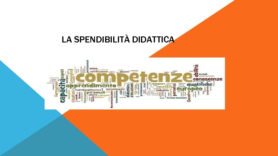 LA SPENDIBILITÀ DIDATTICA 