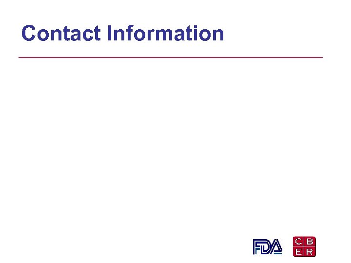 Contact Information 