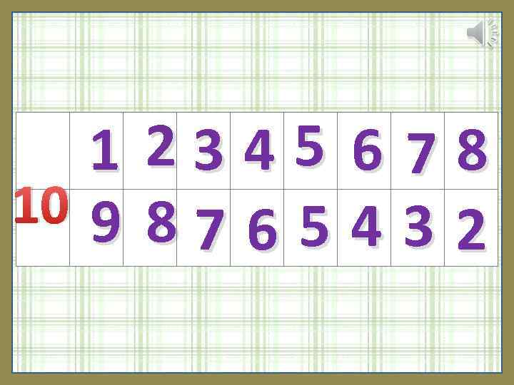 1 10 9 2345 6 78 8765432 