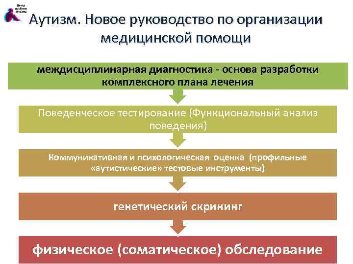 Аутизм. Новое руководство по организации медицинской помощи междисциплинарная диагностика - основа разработки комплексного плана