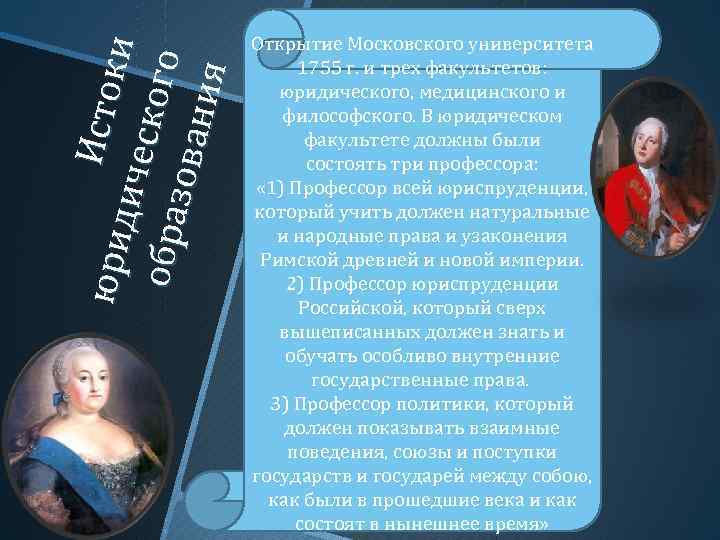 Исто юрид ки иче ск ог о обр а зо ва н ия Открытие