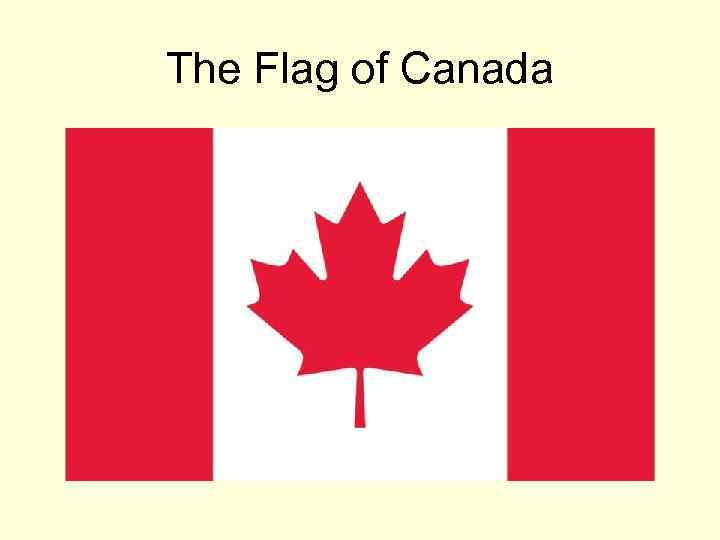 The Flag of Canada 