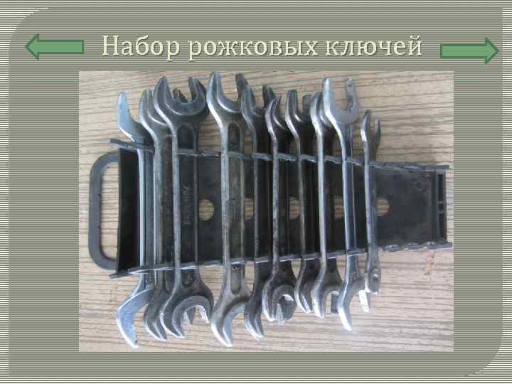 Набор рожковых ключей 