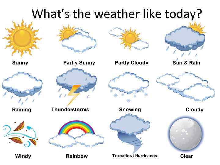 What's the weather like today? 