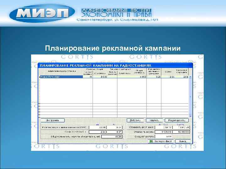 Планирование рекламной кампании 