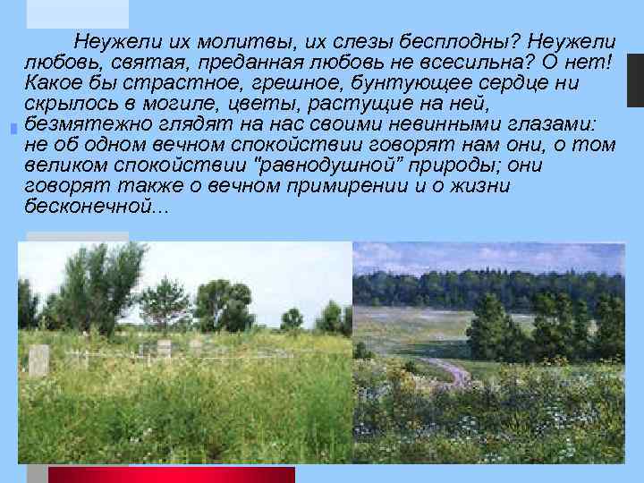 Неужели их молитвы, их слезы бесплодны? Неужели любовь, святая, преданная любовь не всесильна? О