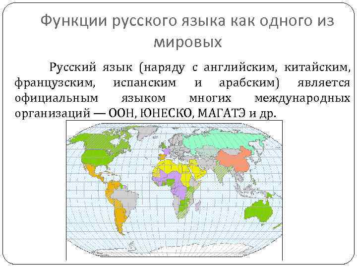 Устанавливать свои государственные языки наряду. Функции русского языка как мирового. Русский язык один из Мировых языков. Функции Мировых языков. Презентация русский язык один из важнейших Мировых языков.