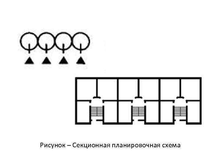 Рисунок – Секционная планировочная схема 