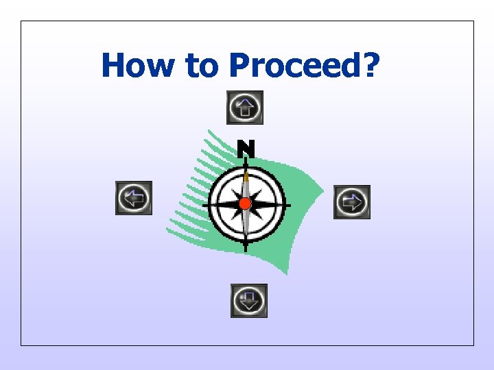 How to Proceed? 