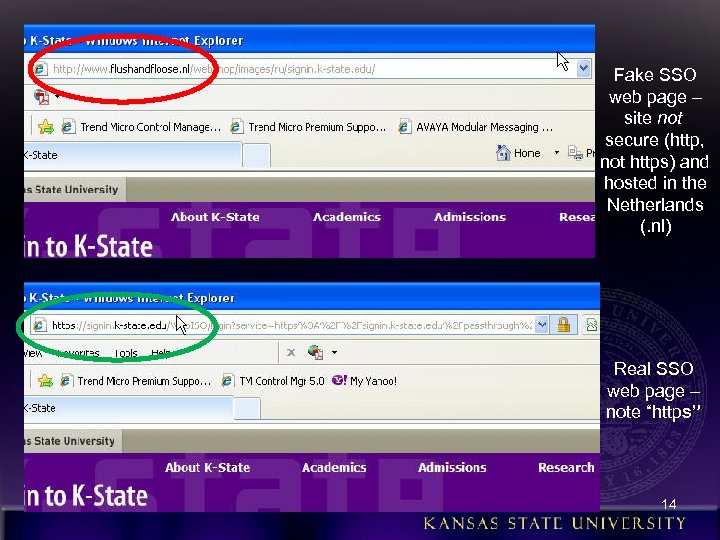 Fake SSO web page – site not secure (http, not https) and hosted in